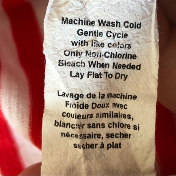 Left of Center Red & White Striped Detail Top XS - Picture 5 of 8